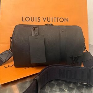 Louis Vuitton Black Duffel Bag for Men